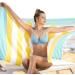 HAVLULAND Sale Set of 6 Turkish Beach Towels - Oversized 39x71, 100% Cotton, Absorbent, Quick-Dry, Sand Free - for Adults, Beach Gifts, Travel, Camping - Beach Accessories - Buy Online on GoSupps.com