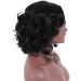 Hair Extensions Ponytail European And American Women's Popular Fashion Large Scalp Women's Short Curly Hair Fiber Headwear Long Curly Wigs for Women Black One Size - Buy Online on GoSupps.com