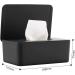 Reusable Wet Wipes Dispenser Box - Dustproof Tissue Storage Holder with Lid Seal for Home & Office - Black - Buy Online on GoSupps.com