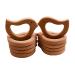 Wendysun 10pcs Lovely Cartoon Wood Teether Pure Natural Animal Pigeon Shape Baby Teething Nursing Beech Teether Baby DIY Pendant Toy (10pcs)