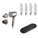 Shark HD112BRN Hair Blow Dryer HyperAIR Fast-Drying, Stone & HD100SAHCA Beauty Non-slip Alligator-style Accessory Clips, 4 Pack, Stone w/ HD100SANM Non-Slip Silicone Mat, Slate Stone Bundle With Concentrator, Styling Brush, Clips & Mat