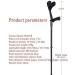 Forearm Crutches Adjustable Forearm Crutches/Black/Lighter Crutch with Integrated Shock Absorber 14 Height Adjustable Stops - for Standard and Tall Adults 1 Pair Lightw Prosperous - Buy Online on GoSupps.com