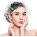 200PCS Disposable Clear Waterproof Shower Caps for Women - Ideal for Spa, Home, Hotel, Salon & Travel - Buy Online on GoSupps.com