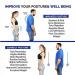 SRAN Posture Corrector Medium Size with Progress Tracking App - Improve Posture & Relieve Back, Neck, Shoulder Pain - Lightweight & Adjustable Brace for Men and Women - Buy Online on GoSupps.com