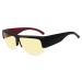 Eyekepper 30% Anti-Blue Light Blocking Computer Glasses Fit Over Readers with Transparent Lens Black Red 1803-black Red-30% Blue Light Blocking 0.0 x