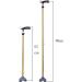 Walkers for Seniors Crutches for The Elderly Three-Angle Anti-Slip Walking Sticks Telescopic Stick with Suction Cup Base for Travel on Different terrains rollator Walker Durable Mobility Aid Silver - Buy Online on GoSupps.com