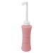 Vaginal Shower Bidet 500 Ml Cleaner Elbow Toilet Bidet 500 Ml Bathroom Bidet for Toilet Plunger Holder (Pink)