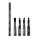 Makeup brushes 1PC 4 In 1 Premium Detachable Brush Multi-Sections Cosmetic Makeup Brush Lip Brush Eyeshadow Brush Eyebrow Brush Portable Travel Makeup Brush Kit(Black)