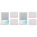 Gleavi 6 sentences contact lens container - container contact lenses case contact lens box with tweezers white contact lenses Halloween Small organizer for contact lenses checked suite pp whitex2stk 6.5x6.5x2cmx2pcs