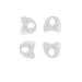 Feifanshop Gel Toe Spreader 4x Transparent Silicone Toe Extensor for Bunion Correction & Toe Alignment - Buy Online on GoSupps.com