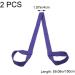 Adjustable Yoga Mat Strap Set - 2pcs Mat Holder Sling for Carrying & Stretching - Purple - Buy Online on GoSupps.com