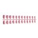 Dajidafu Round Nail Set Fashionable Classic Press-on Fingernails Removable Strong Viscosity Adjustable Solid Manicure Stickers Type 6