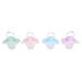 Moum routes 4 pieces of natural rubber pacifier colored baby pacifier round nipple light slim beautiful shape comfortable safe binkies newborn pacifier 0-6 months baby products