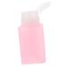 minkissy Nail Oil Pink Nail Polish Nail Polish Remover Dispenser Pump Dispenser Nail Polish Remover Pump Makeup Remover Dispenser Plastic Travel Powder Pump Manicure 6x5x13cm Pink