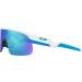Oakley Oj9010 Resistor Rectangular Sunglasses | Polished White/Prizm Sapphire | 20 mm - Buy Online on GoSupps.com