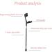 COKVBSKZ Forearm Crutches Adjustable Aluminum Alloy Forearm Crutch Open Cuff Crutches Elbow Crutches 10 Stops Adjustable in Height Lightweight and Easy Carry for Men/Women with Comfortable Grip - Buy Online on GoSupps.com