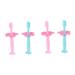 FRCOLOR 4 Pcs Child Toothbrush Kids Silicone Infant Toothbrush Bristles Toothbrush Travel Toothbrushes Trip Toiletries Soft Teeth Brush Childrens Toothbrush Clean Baffle Baby