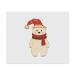Azeeda 2 x Glasses Cleaning Cloths Polar Bear Dressed for Snow (LC00021250)