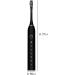 VALSEEL Sonic Electric Toothbrush for Adults - 8 Brush Heads, 6 Cleaning Modes, Smart Timer, IPX7 Waterproof - Rechargeable Travel Toothbrushes, Black - Buy Online on GoSupps.com