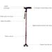 Telescopic Non Slip Crutches Crutches Elderly Crutch Four-legged LED Light Retractable Crutches Anti-slip Outdoors Crutches Stable Lightweight Mountaineering Sticks(Color:BLACK) for Arthritis Elderly Brown - Buy Online on GoSupps.com