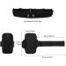 High Elasticity 2-Part Base Belt & Waterproof Phone Bracelet Bag Set for Jogging Fitness Hiking & Cycling - Black - Buy Online on GoSupps.com