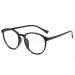 PARWANA Round Anti Glare Presbyopic Glasses Computer Readers Large Reading Glasses Designer Flat Light Mirror for Women/Men +0.00 Sand-black