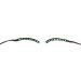LED Eyelashes Light Safe Low Current Eye Friendly Light Up LED Eyelid Eyeliner Sticker Face Jewelry for Party Nightclub Stage Halloween Party Queen Essential (Green)