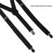 Buy Aonat Heavy Duty Men's Braces Durable Elastic Y-Form Adjustable Extra Strong Clips Fits All Sizes Black 2.5 cm Wide - Buy Online on GoSupps.com