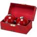 Baoding balls massage ball set baoding balls for adults Chinese health daily meditation ball finger exercise for stress relief and relaxation ball yin-yang therapy (color: a)