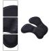 Demarkt 4 Pairs Sponge Heel Pads - Self-Adhesive Foot Care Cushions & Insoles for Comfort (Black & Flesh Color) - International Shipping Available - Buy Online on GoSupps.com
