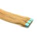 Tape In/On 100% Human Hair Remy Hair Extensions Hair Extension 2.5g / Weft (50cm - 10 Wefts - #24 Golden Blonde)