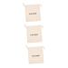 BIUDECO 3pcs Hair Dryer Storage Bag Travel Hair Dryer Bag Hair Steamer Hair Accessory Bag Drher Beige Fabric