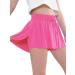 Girls 2 in 1 Flowy Athletic Shorts with Pockets - Rose Red, Size 8 Years - Buy Online on GoSupps.com