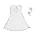 Beard Catcher Beard Trimming Apron Beard Bib for Men Beard Styling Shaving Trim Your Beard in Minutes Without The Mess White Beard Catcher