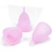 Premium Large Violet Soft Menstrual Cup - Reusable Silicone Flexible & Comfortable - 12-Hour Use Alternative to Tampons - Buy Online on GoSupps.com