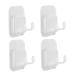 Osaladi 4 pieces of hook Insert sticky wall holder hook holder for mains plug shaving racks rit ropes hook glue hooks razor hook hanger wall wardrobe.