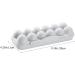 OFFSCH 2pcs Anti-Collision Damage Chicken Container with Lid Refrigerator Egg Organizer Egg Bins re-usable Grey 30X11X6.5CM - Buy Online on GoSupps.com