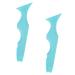 Beavorty 2pcs Silicone Beauty Ruler Lash Mascara Makeup Lipstick Makeup Stencils Cosmetic Applicator