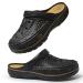 INMINPIN Women and Men Orthopedic Clogs Arch Support Garden Shoes Sandals Slippers with Plantar Fasciitis Feet Insoles 9.5-10.5 Women/7.5-8.5 Men Classic Black