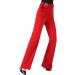 Women's Latin Ballroom Dance Flare Pants - High Waist Stretchy Practice Trousers (Small, Red) - Buy Online on GoSupps.com