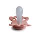 Frigg Lucky Silicone Pacifier 2 Pack | BPA-Free | Made in Denmark | Size 2 (6-18 Months) | Pretty in Peach/Primrose - Buy Online on GoSupps.com