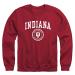 Ivysport Crewneck Sweatshirt for College, Heritage Logo, Color, Adult Unisex Medium Indiana - Cardinal