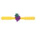 5pcs Kids Cartoon 14 * 1.4cm Adjustable Extension Strap Buckle Ears Protectors Hook Ear Saver Grips Wearing Clips(Yellow)