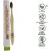 Soft Bamboo Toothbrush Set - Charcoal Infused Bristles | Eco-Friendly Pack of 2 - International Shipping Available - Buy Online on GoSupps.com