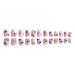 24 Pcs Halloween Press on Nails - Cute Pink Fake Nails with Bear Bat & Spider Web Designs - DIY Acrylic Nail Art Kit for Women - YEFIUO - Buy Online on GoSupps.com