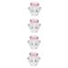 minkissy 4 Pcs Nail Art Crystal Cup Glass Containers with Lids Crystal Dappen Dish Cups Diamond Dappen Dish Clear Container Manicure Nail Art Bowl Nail Cup White Crystal Plate Cup 5.5x5.5cmx4pcs Pinkx4pcs