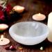 Selenite Round Cleansing Bowl - Handmade 6cm Selenite Stone for Healing, Meditation, and Jewelry Storage - Buy Online on GoSupps.com
