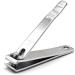 PrettyClaw | Nail Clippers Sharp Edge Fingernail and Toenail Clipper Cutter Thick Nail Trimmer Stainless Steel for Manicure and Pedicure (Straight Edge)