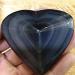 140g Beautiful Heart Shape Natural Crystal Rainbow Eye Obsidian s