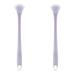 Dcniyt tongue scraps soft and gentle silicone head portable tongue brushes non -slip tongue cleaners for fresh breath eliminates bad breath (purple) violet
